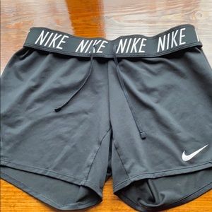 Black Nike Drawstring Waist Shorts